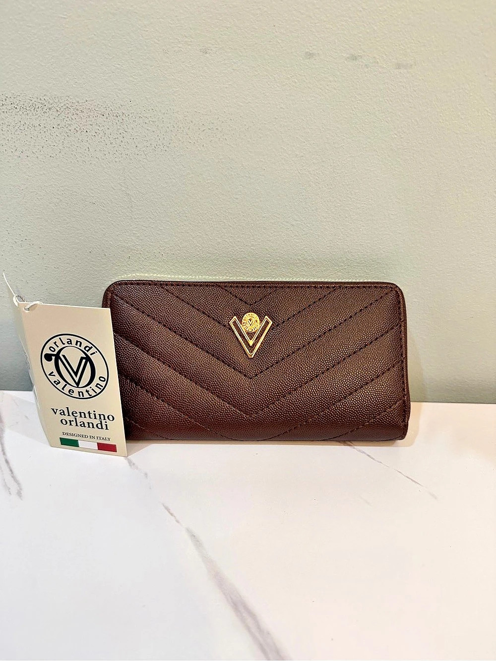 Valentino by Mario Valentino V-Quilted Wallets Brown Size One Size